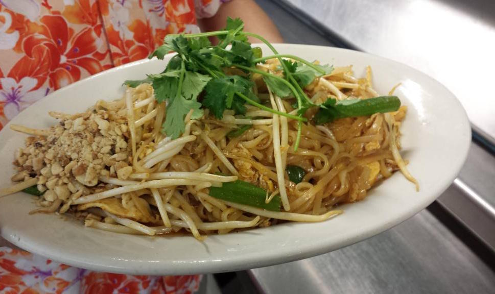 Highlight of Pad Thai dish